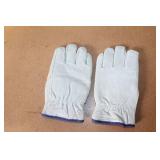Set of 3 Pairs Leather Work Gloves Assorted Styles