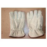 Set of 3 Pairs Leather Work Gloves Assorted Styles