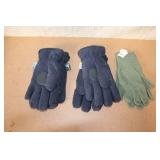 Set of 3 Pairs Winter Gloves Assorted Styles Including Waterproof