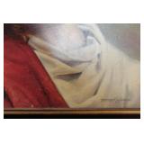 Set of 2 Framed Artworks: Jesus Portrait by Peter Keilanchi and Vintage Poem Print