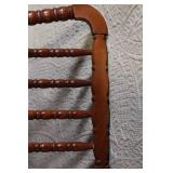 Wooden Spindle-Back Rocking Chair with Armrests