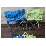 Pair of Ozark Trail Folding Sport Chairs with Carry Bags