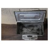 Metal Tool Box and Military Ammo Box with Tools