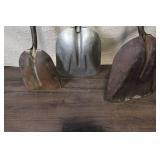 Set of 3 Vintage Short Handle Shovels