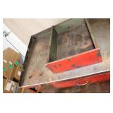 Heavy-Duty Industrial Metal Workbench with Drawer and Upper Tray