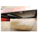 Heavy-Duty Industrial Metal Workbench with Drawer and Upper Tray