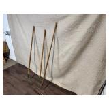 Set of 3 Metal Garden Rakes with Wooden Handles