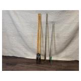 Lot of 3 Garden Hand Tools with Wood Handles