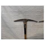 Lot of 2 Used Pickaxes with Wood Handles
