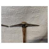 Lot of 2 Used Pickaxes with Wood Handles