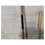 Set of 3 Garden Shovels with Wooden Handles