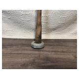 Vintage Cast Iron Tamper with Wooden Handle