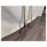 Pair of Used Sledge Hammers with Wooden Handles