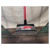 Lot of 3 Leaf Rakes with Metal and Plastic Heads