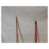 Lot of 3 Leaf Rakes with Metal and Plastic Heads