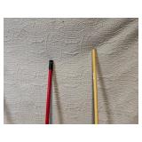 Lot of 3 Leaf Rakes with Metal and Plastic Heads