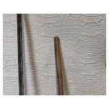Set of 3 Vintage Metal Farm Tools with Handles