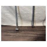Set of 3 Heavy Duty Steel Pry Bars and Chisels