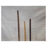 Set of 3 Garden Hoes with Wooden Handles