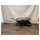 Steel Wheelbarrow with Pneumatic Tire and Air Hose
