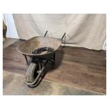 Steel Wheelbarrow with Pneumatic Tire and Air Hose