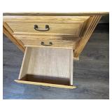 Oak 3-Drawer Nightstand by Thornwood