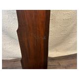 Antique Four-Shelf Wooden Bookcase with Scalloped Trim