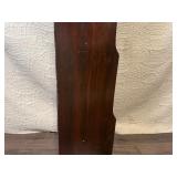 Antique Four-Shelf Wooden Bookcase with Scalloped Trim