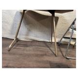 Vintage Folding Card Table and Step Stool Set