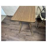 Vintage Folding Card Table and Step Stool Set