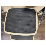 Vintage Folding Card Table and Step Stool Set