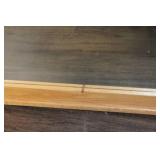 Oak Wood 9-Drawer Dresser with Decorative Mirror