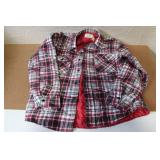 Sears Perma-Prest Quilted Plaid Shirt Jacket Size Large