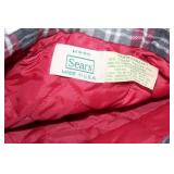 Sears Perma-Prest Quilted Plaid Shirt Jacket Size Large