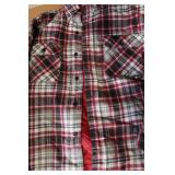 Sears Perma-Prest Quilted Plaid Shirt Jacket Size Large