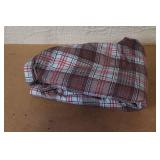 Sears Fieldmaster Perma-Prest Plaid Quilted Shirt Jacket Size Large