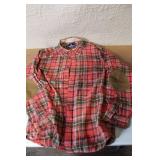American Living XL Plaid Flannel Shirt with Elbow Patches