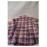 Fieldmaster XL Plaid Cotton Blend Long Sleeve Shirt Perma-Prest Made in USA