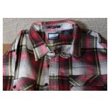Fieldmaster XL Red Plaid Long Sleeve Button Shirt