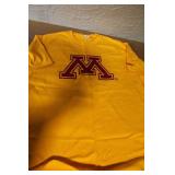 Set of 3 University of Minnesota Gopher T-Shirts and Polo, Size Large