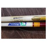 Set of 3 Vintage Fishing Rods with Zebco 33 Classic Reel