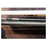 Set of 3 Vintage Fishing Rods with Zebco 33 Classic Reel