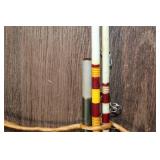 Set of 3 Vintage Fishing Rods with Zebco 33 Classic Reel