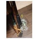 Collection of 3 Fishing Rods with Reels - Sportfisher Ocean Side, Garci, and Ugly Stik