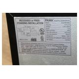 Haier 3.2 Cu Ft Compact Refrigerator Freezer, Model HC32TW10SB, Black