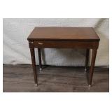 Wood Piano Bench with Storage Compartment