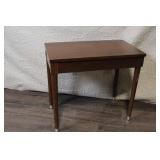 Wood Piano Bench with Storage Compartment