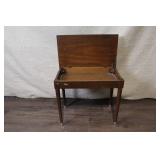 Wood Piano Bench with Storage Compartment