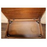 Wood Piano Bench with Storage Compartment