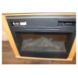 Heat Surge X23A Electric Fireplace with Remote and Oak Mantel